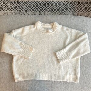 Abercrombie & Fitch Cream Crew Neck Sweater